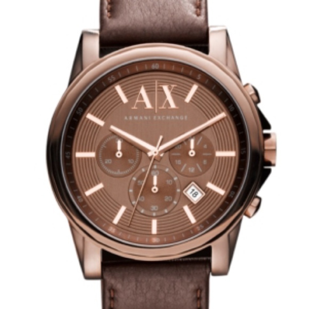 Armani Exchange Brown Chronograph Men's Watch